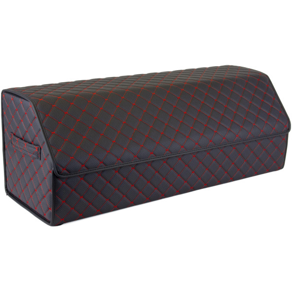 EVAtech pagasiruumi korraldaja ECO XL 30x30x80 cm - must / mustad servad / punased õmblused / must sisemus