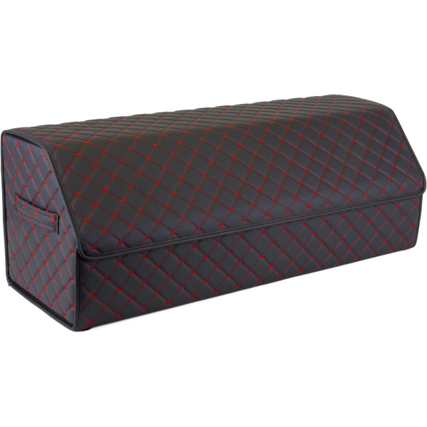 EVAtech pagasiruumi korraldaja ECO XL 30x30x80 cm - must / mustad servad / punased õmblused / punane sisemus