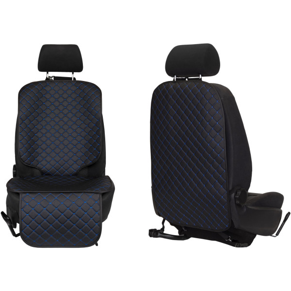 EVAtech ECO Autosõiduistme Kaitsekomplekt - must / mustad servad / sinised õmblused