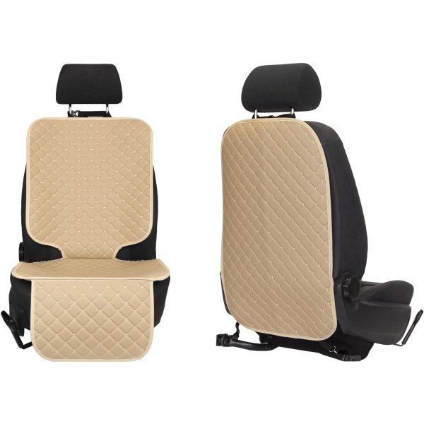 EVAtech ECO Autosõiduistme Kaitsekomplekt - beež / beežid servad / beežid õmblused