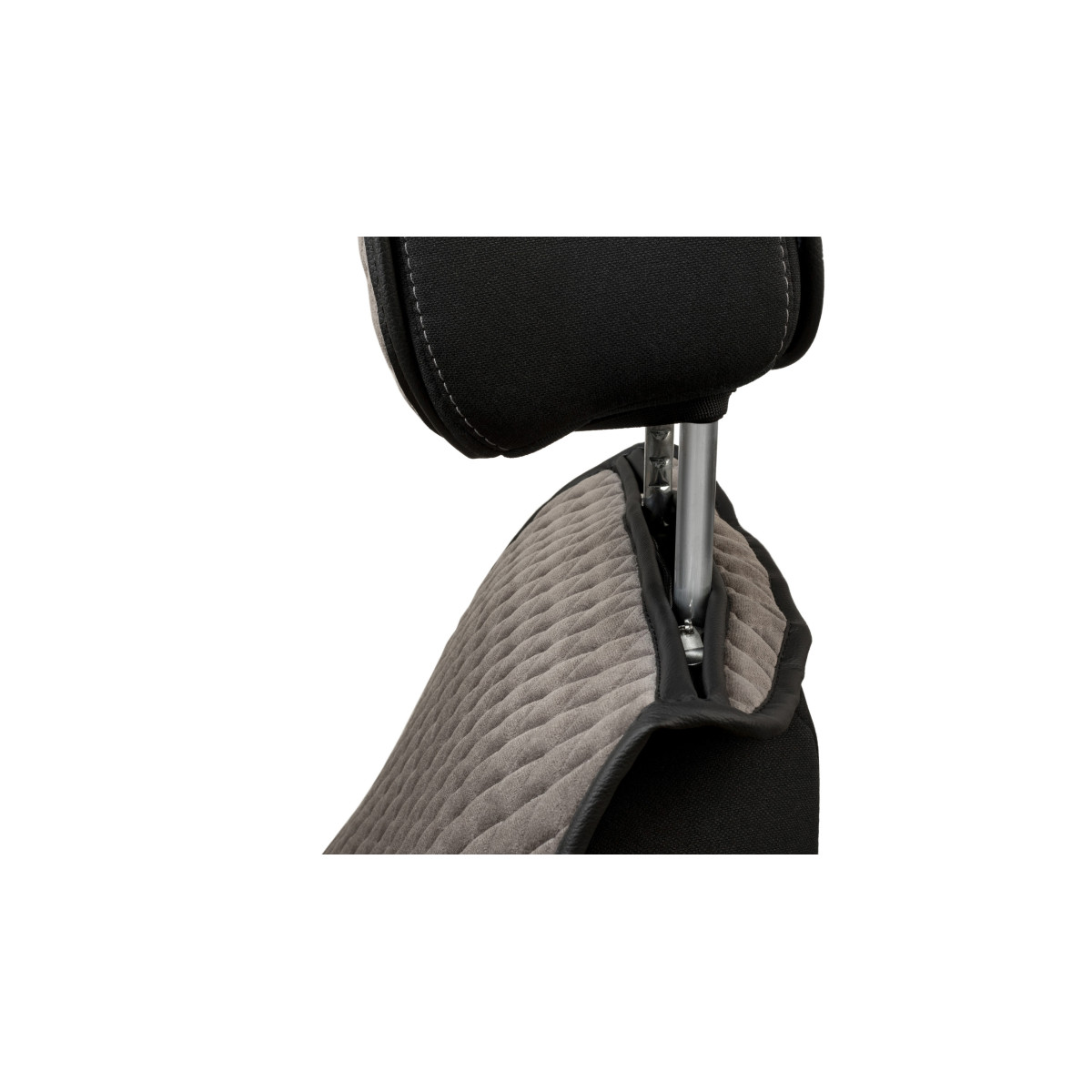 EVAtech Basic istmekatted, 2 tk - hall / mustad servad / hallid õmblused EVAtech Basic istmekatted, 2 tk - hall / mustad servad / hallid õmblused
