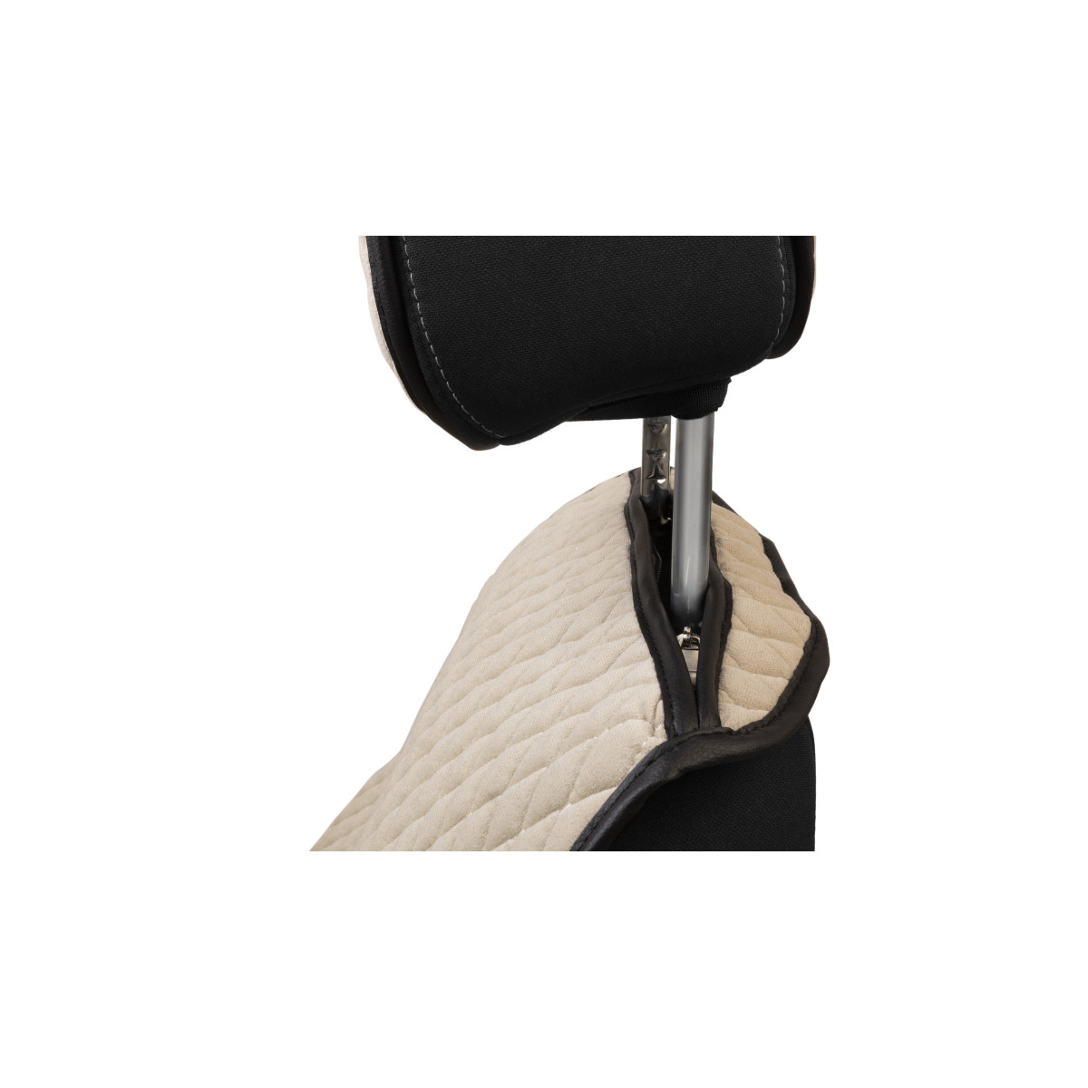 EVAtech Basic istmekatted, 2 tk - beež / mustad servad / beežid õmblused EVAtech Basic istmekatted, 2 tk - beež / mustad servad / beežid õmblused