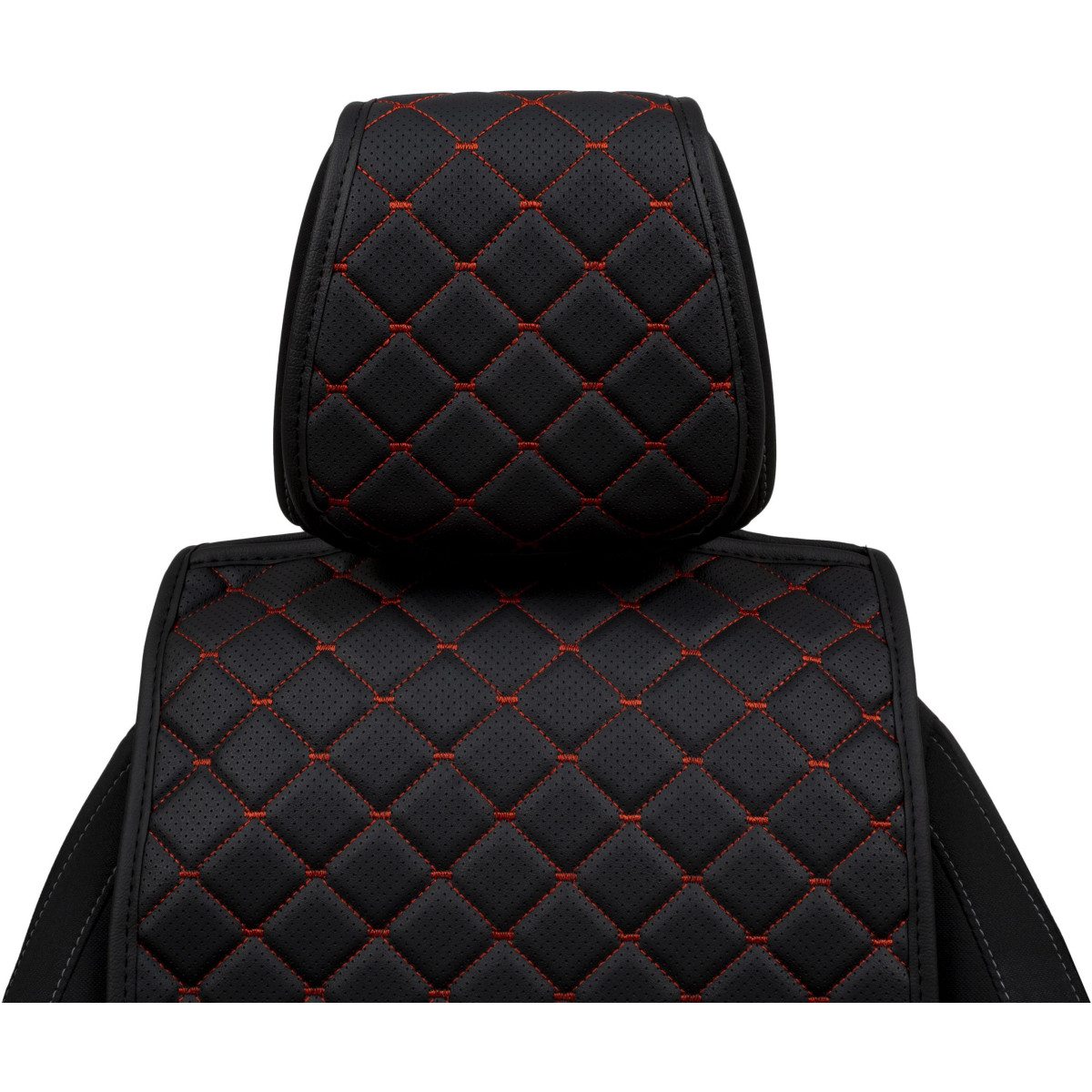 EVAtech ECO Basic istmekate, 1 tk - must / mustad servad / punased õmblused EVAtech ECO Basic istmekate, 1 tk - must / mustad servad / punased õmblused