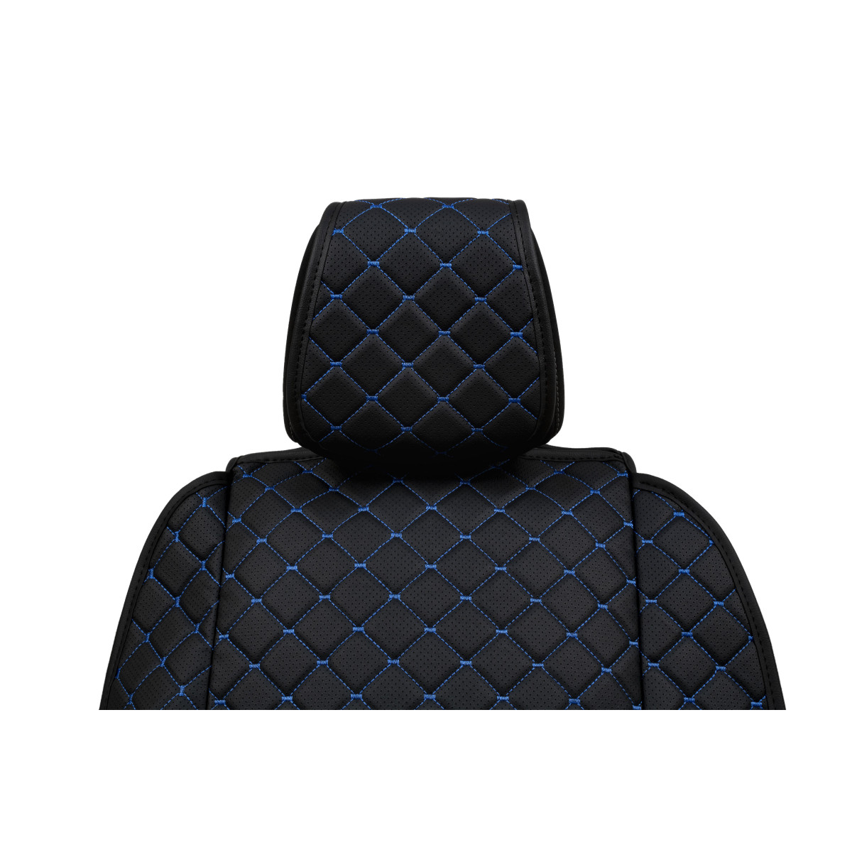 EVAtech ECO Max istmekate, 1 tk - must / mustad servad / sinised õmblused EVAtech ECO Max istmekate, 1 tk - must / mustad servad / sinised õmblused