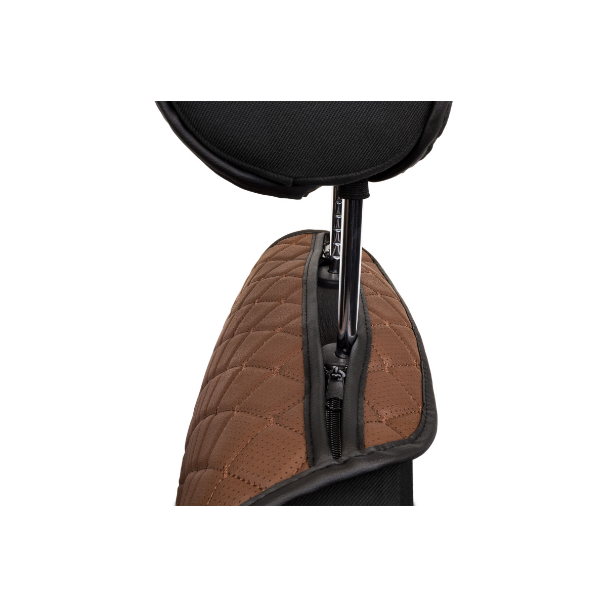 EVAtech ECO Max istmekate, 1 tk - pruun / mustad servad / pruunid õmblused EVAtech ECO Max istmekate, 1 tk - pruun / mustad servad / pruunid õmblused