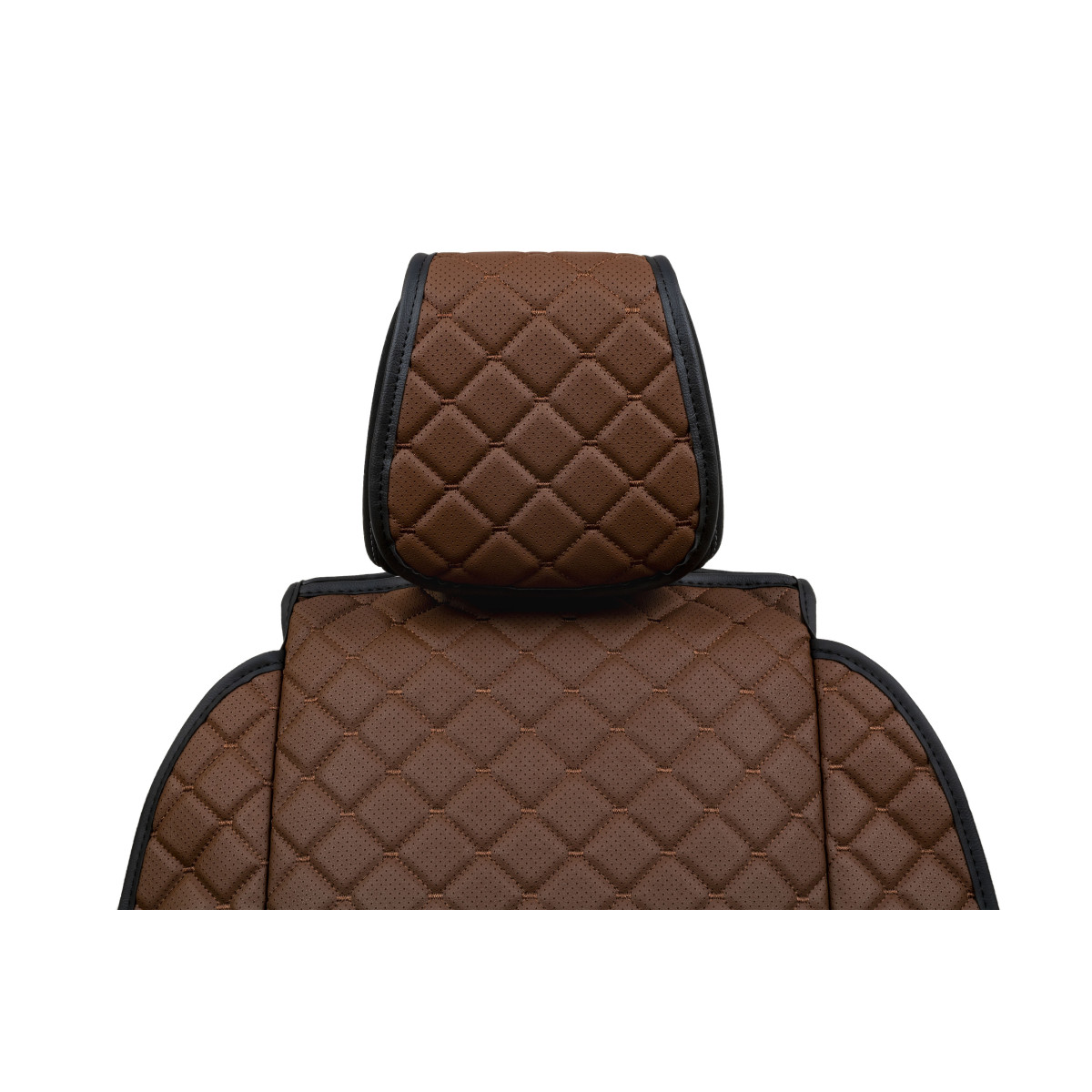 EVAtech ECO Max istmekate, 1 tk - pruun / mustad servad / pruunid õmblused EVAtech ECO Max istmekate, 1 tk - pruun / mustad servad / pruunid õmblused