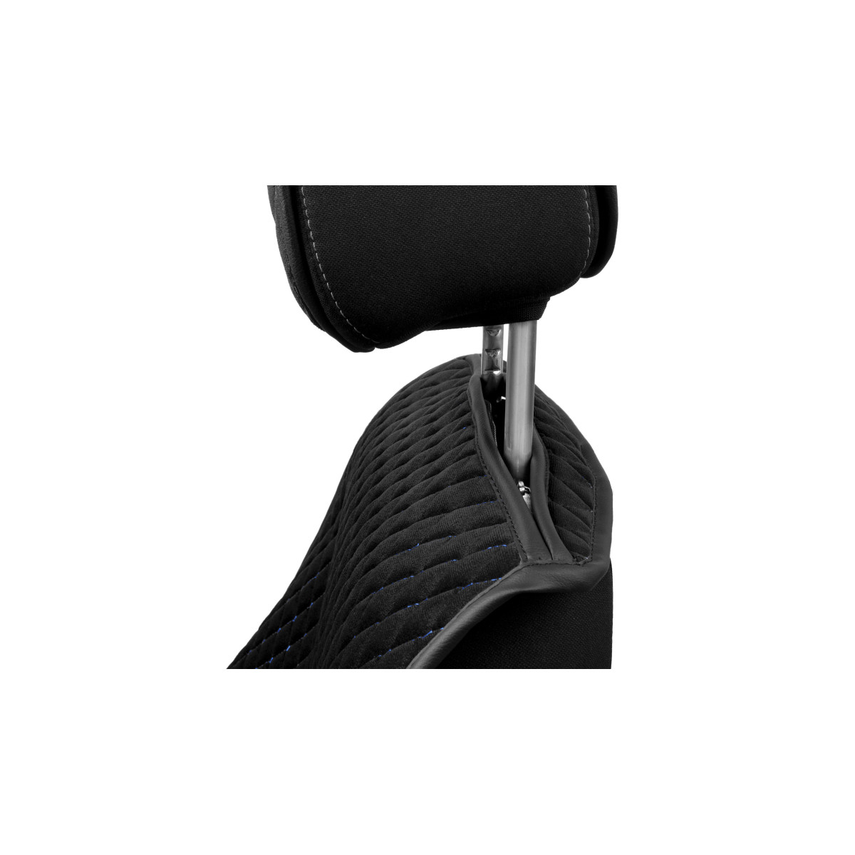 EVAtech Standard istmekate, 1 tk - must / mustad servad / sinised õmblused EVAtech Standard istmekate, 1 tk - must / mustad servad / sinised õmblused