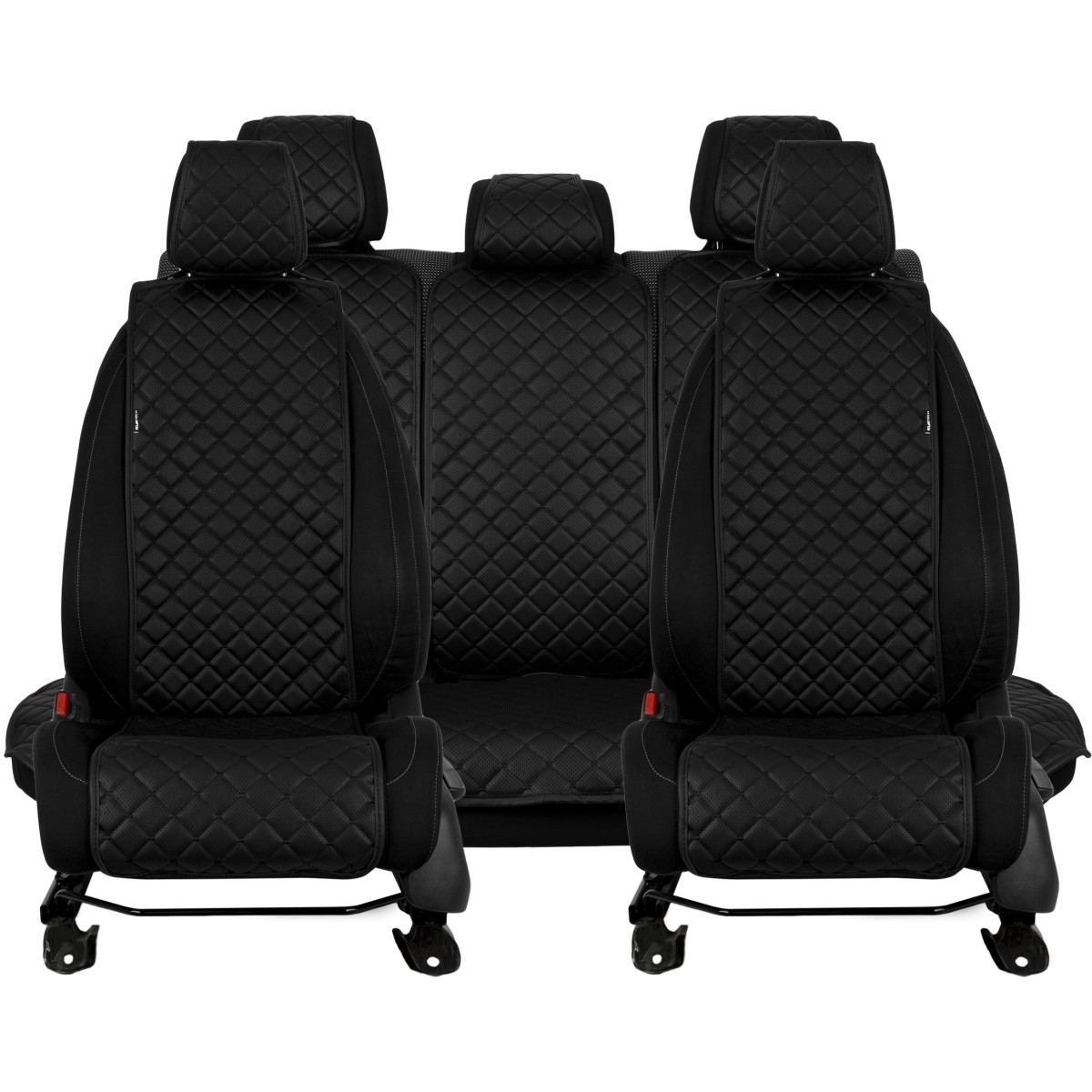 EVAtech ECO Basic istmekatted, 3 tk  - must / mustad servad / mustad õmblused EVAtech ECO Basic istmekatted, 3 tk  - must / mustad servad / mustad õmblused