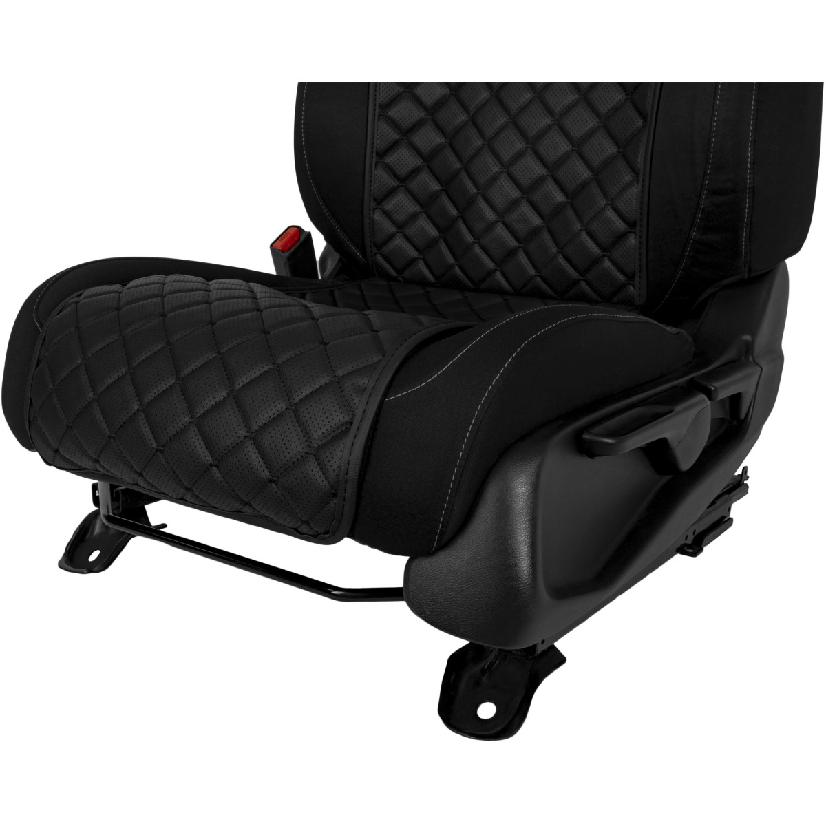 EVAtech ECO Basic istmekatted, 3 tk  - must / mustad servad / mustad õmblused EVAtech ECO Basic istmekatted, 3 tk  - must / mustad servad / mustad õmblused