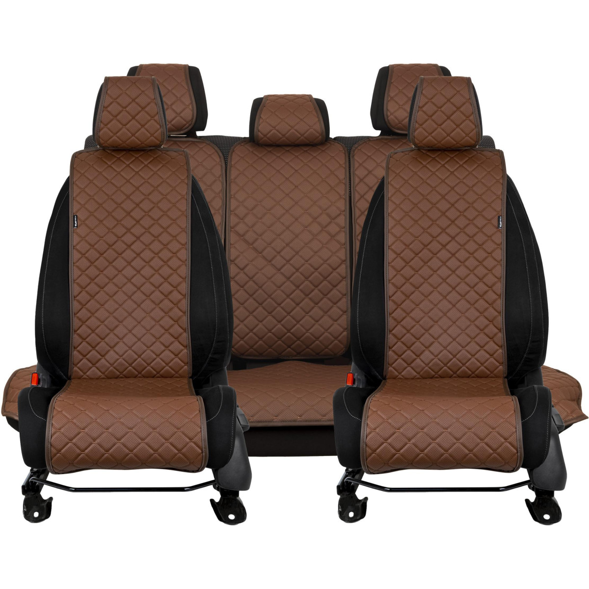 EVAtech ECO Basic istmekatted, 3 tk - pruun / pruunid servad / pruunid õmblused EVAtech ECO Basic istmekatted, 3 tk - pruun / pruunid servad / pruunid õmblused