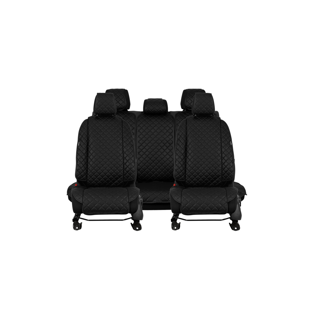 EVAtech ECO Max istmekatted, 3 tk - must / mustad servad / mustad õmblused EVAtech ECO Max istmekatted, 3 tk - must / mustad servad / mustad õmblused