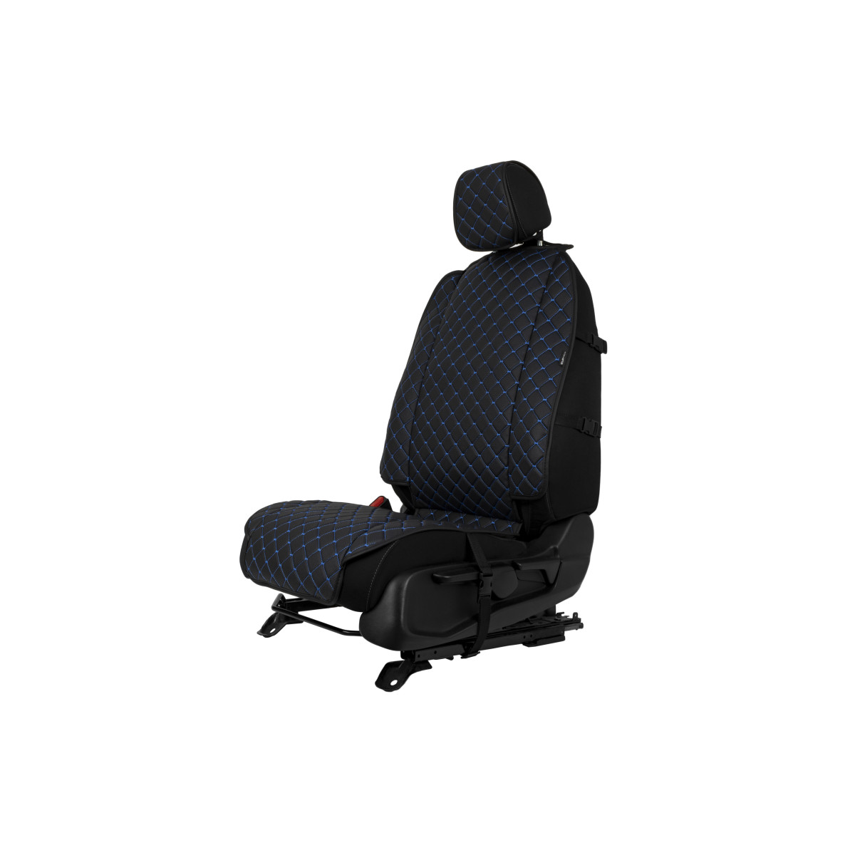 EVAtech ECO Max istmekatted, 3 tk - must / mustad servad / sinised õmblused EVAtech ECO Max istmekatted, 3 tk - must / mustad servad / sinised õmblused