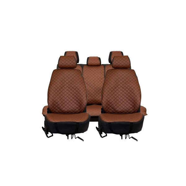 EVAtech ECO PRO autoistmekatted, 3 tk - pruun / pruunid servad / pruunid õmblused