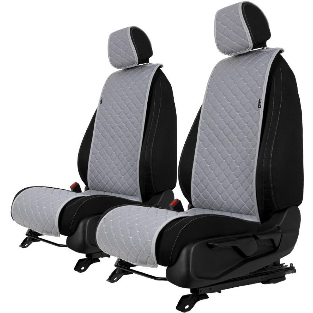 EVAtech ECO Basic istmekatted, 2 tk - hall / hallid servad / hallid õmblused EVAtech ECO Basic istmekatted, 2 tk - hall / hallid servad / hallid õmblused