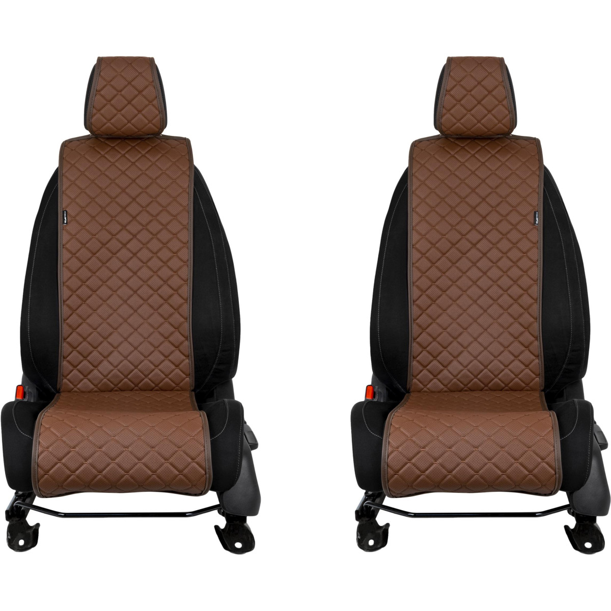 EVAtech ECO Basic istmekatted, 2 tk - pruun / pruunid servad / pruunid õmblused EVAtech ECO Basic istmekatted, 2 tk - pruun / pruunid servad / pruunid õmblused