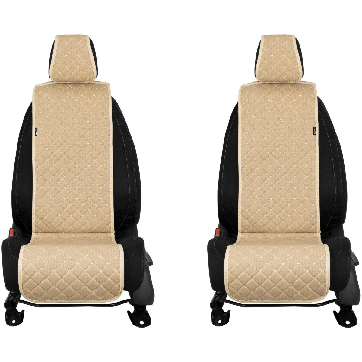 EVAtech ECO Basic istmekatted, 2 tk - beež / beežid servad / beežid õmblused EVAtech ECO Basic istmekatted, 2 tk - beež / beežid servad / beežid õmblused