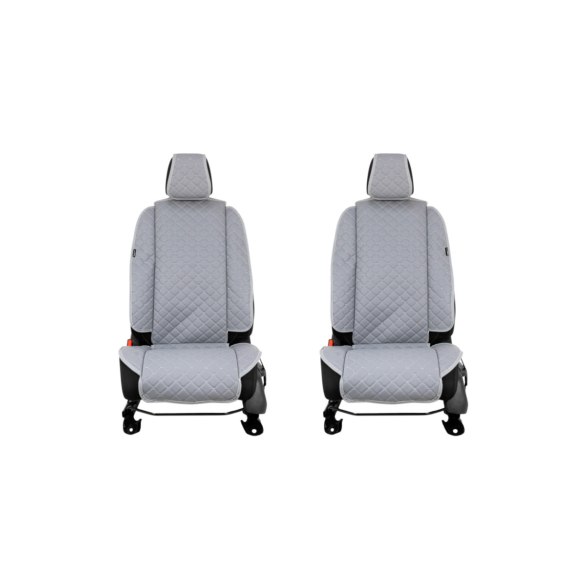 EVAtech ECO Max istmekatted, 2 tk - hall / hallid servad / hallid õmblused EVAtech ECO Max istmekatted, 2 tk - hall / hallid servad / hallid õmblused