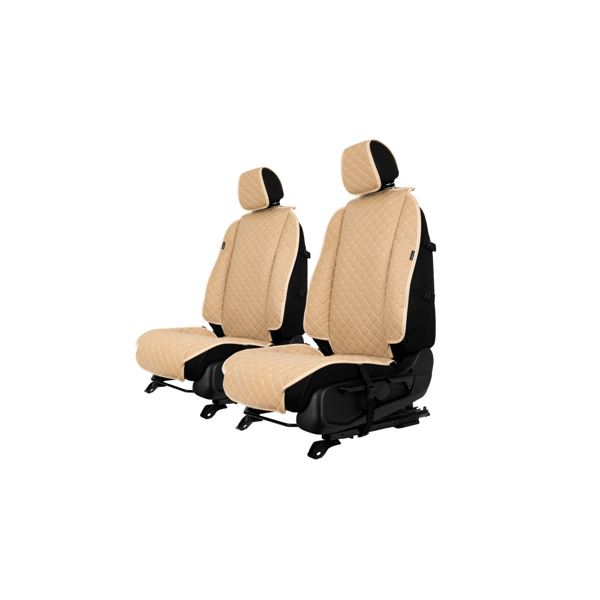 EVAtech ECO Max istmekatted, 2 tk - beež / beežid servad / beežid õmblused EVAtech ECO Max istmekatted, 2 tk - beež / beežid servad / beežid õmblused