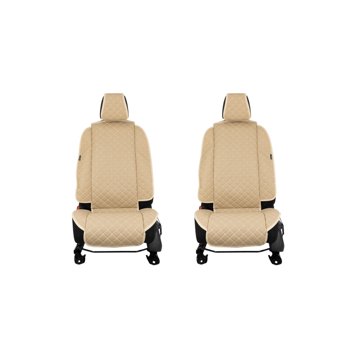 EVAtech ECO Max istmekatted, 2 tk - beež / beežid servad / beežid õmblused EVAtech ECO Max istmekatted, 2 tk - beež / beežid servad / beežid õmblused
