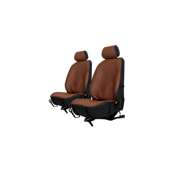 EVAtech ECO PRO autoistmekatted, 2 tk - pruun / pruunid servad / pruunid õmblused