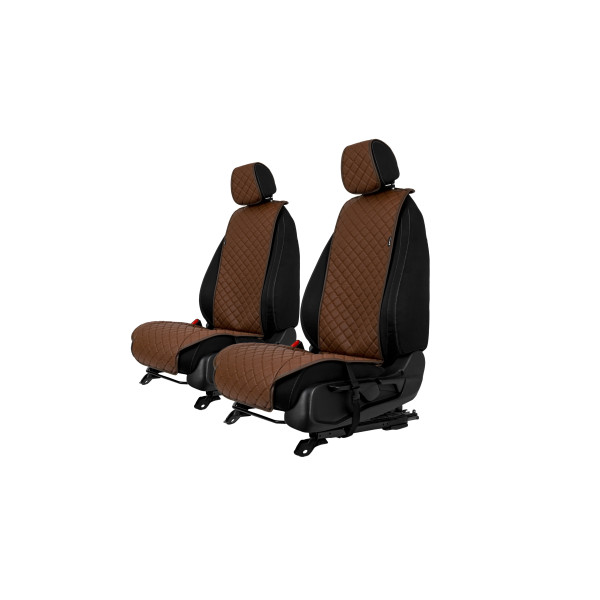 EVAtech ECO Standard istmekatted, 2 tk - pruun / pruunid servad / pruunid õmblused