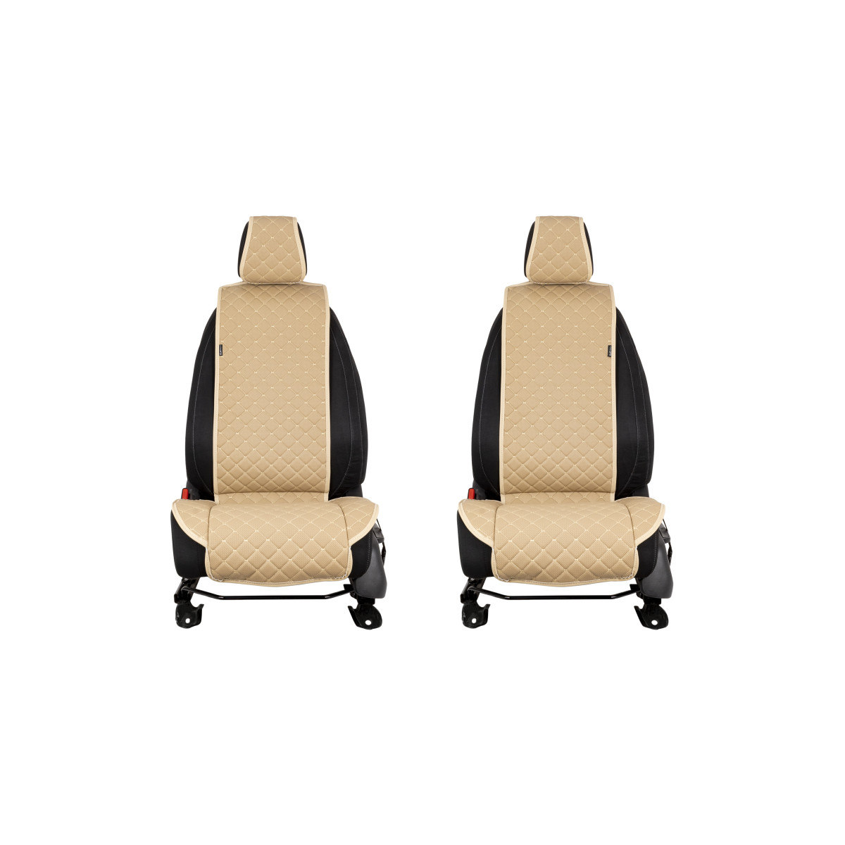 EVAtech ECO Standard istmekatted, 2 tk - beež / beežid servad / beežid õmblused EVAtech ECO Standard istmekatted, 2 tk - beež / beežid servad / beežid õmblused