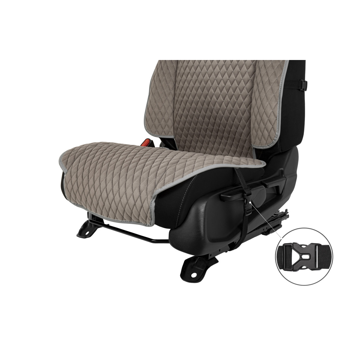 EVAtech Max istmekatted, 2 tk - hall / hallid servad / hallid õmblused EVAtech Max istmekatted, 2 tk - hall / hallid servad / hallid õmblused