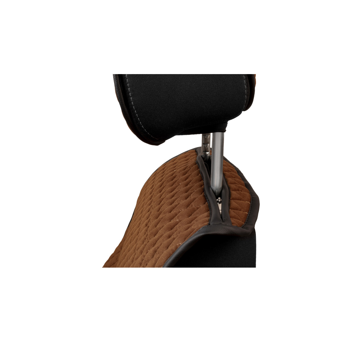 EVAtech Max istmekatted, 2 tk - pruun / mustad servad / pruunid õmblused EVAtech Max istmekatted, 2 tk - pruun / mustad servad / pruunid õmblused