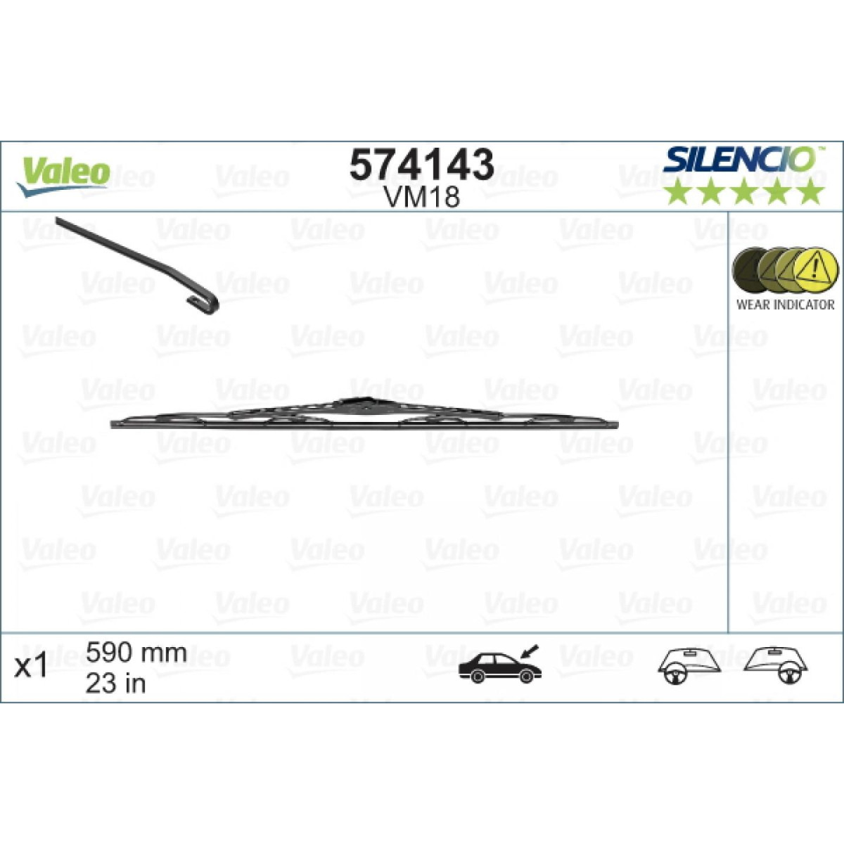 Klaasipuhasti Valeo Silencio Performance VM18, 590 mm Klaasipuhasti Valeo Silencio Performance VM18, 590 mm