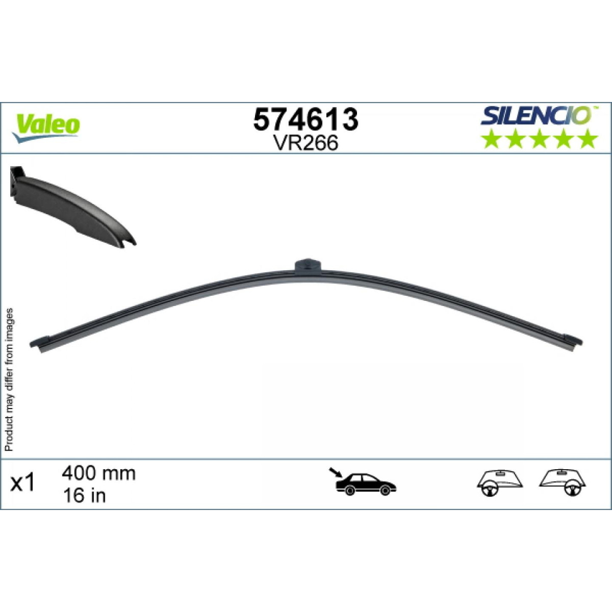 Tagumine klaasipuhasti Valeo Silencio X.TRM OE VR266, 400 mm Tagumine klaasipuhasti Valeo Silencio X.TRM OE VR266, 400 mm