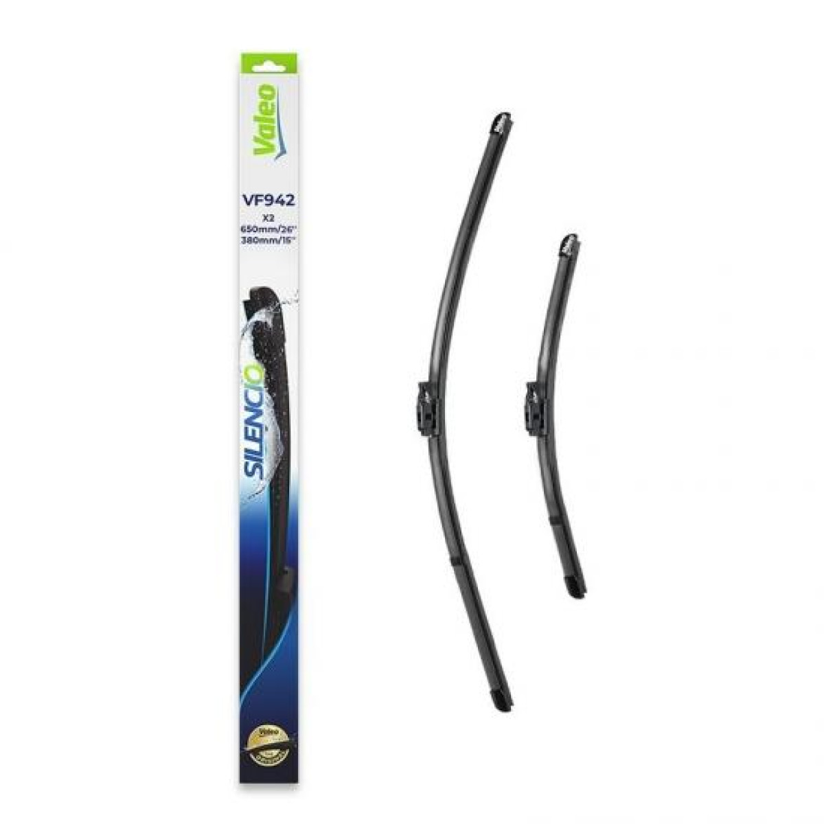 Puhastite komplekt Valeo Silencio VF942, 650/380 mm Puhastite komplekt Valeo Silencio VF942, 650/380 mm