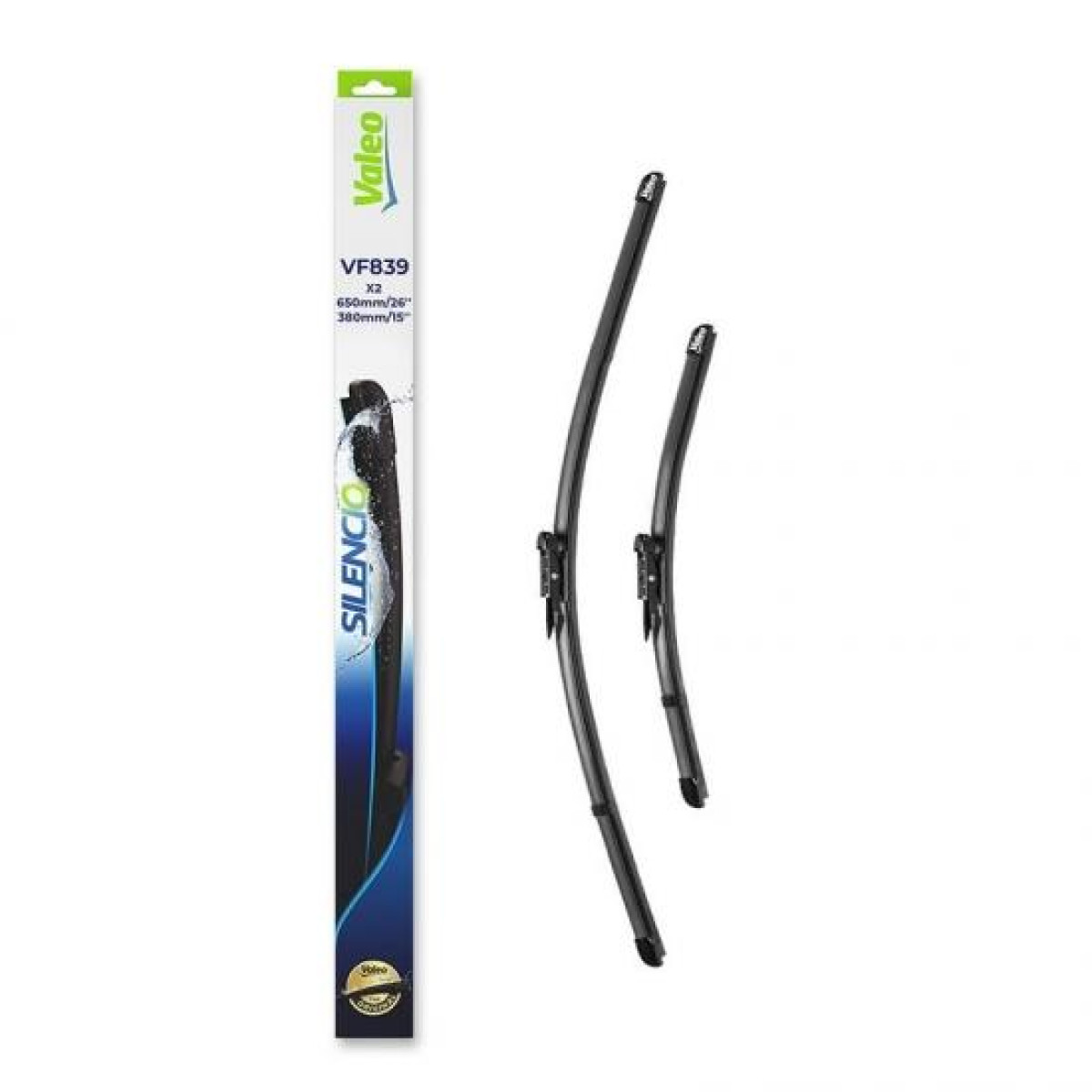 Puhastite komplekt Valeo Silencio X.TRM OE VF839, 650/380 mm Puhastite komplekt Valeo Silencio X.TRM OE VF839, 650/380 mm