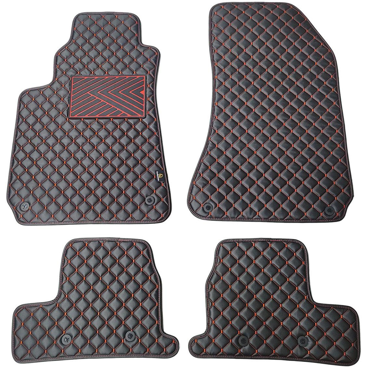 Ekonahast matid QuiltyMats ALFA Romeo BRERA 2005-2010a. (Must / punased õmblused)