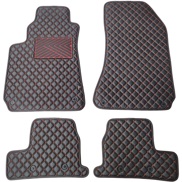 Ekonahast matid QuiltyMats ALFA Romeo BRERA 2005-2010a. (Must / punased õmblused)