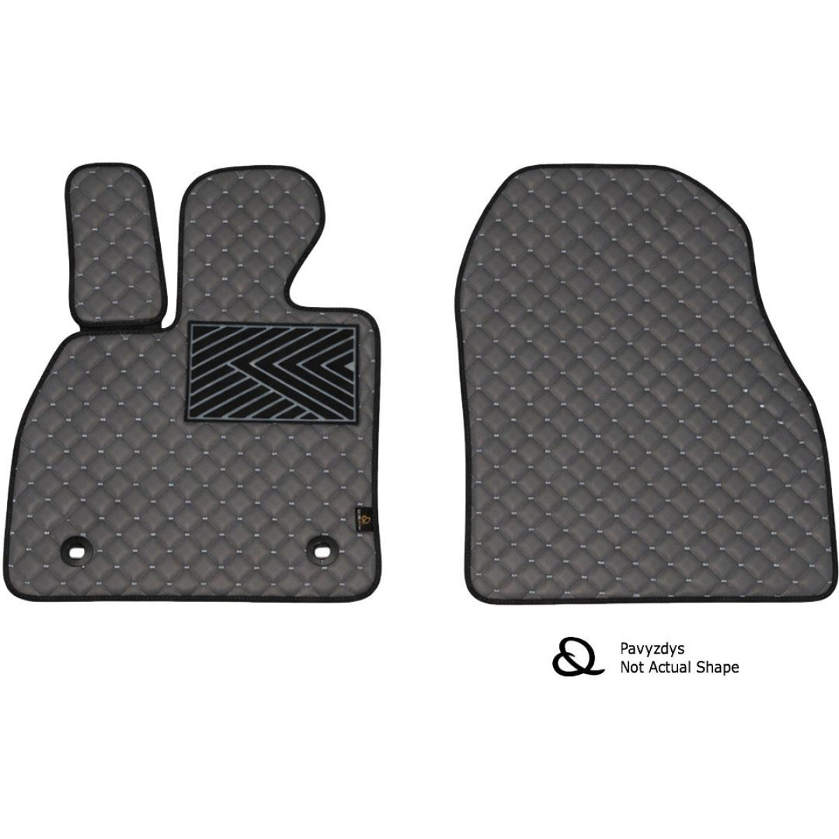 Ekonahast matid QuiltyMats VOLKSWAGEN CADDY 2004-2020a. (Krovininis) (Hall / hallid õmblused)