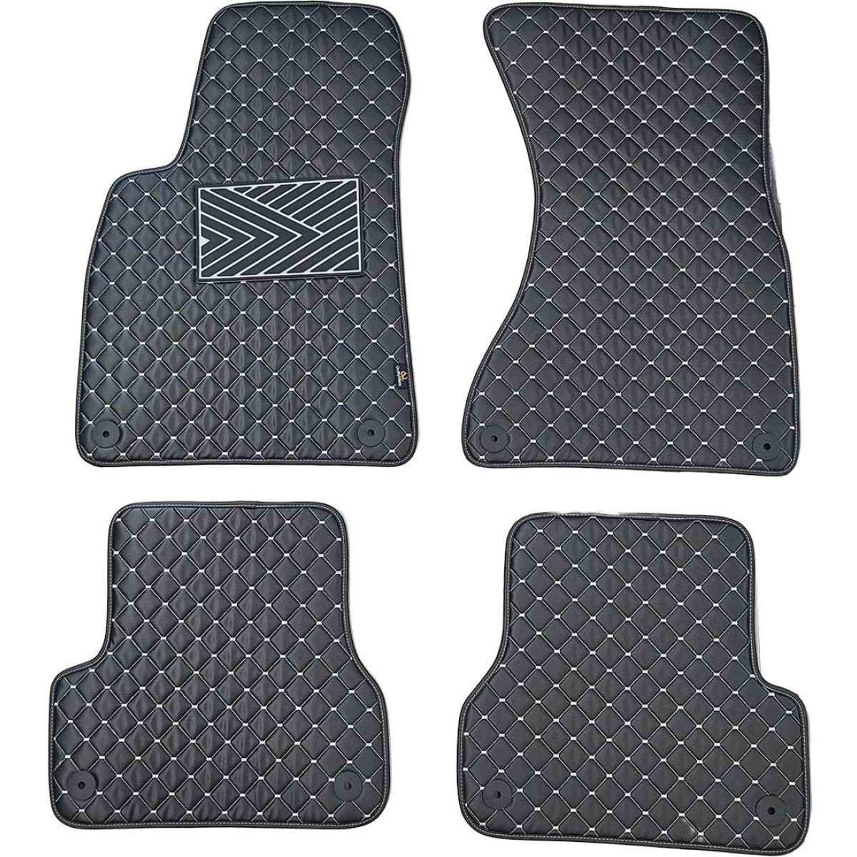 Ekonahast matid QuiltyMats AUDI A6 2011-2018a. (C7) (Must / hallid õmblused)