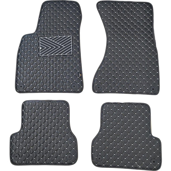 Ekonahast matid QuiltyMats AUDI A6 2011-2018a. (C7) (Must / hallid õmblused)