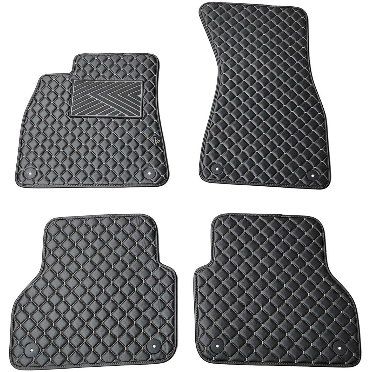 Ekonahast matid QuiltyMats AUDI A7 2018-2025a. (Must / hallid õmblused)