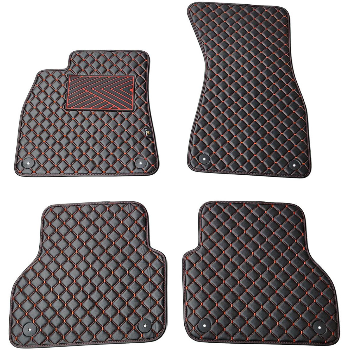 Ekonahast matid QuiltyMats AUDI A7 2018-2025a. (Must / punased õmblused)