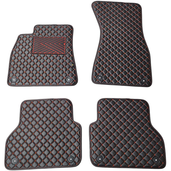 Ekonahast matid QuiltyMats AUDI A7 2018-2025a. (Must / punased õmblused)