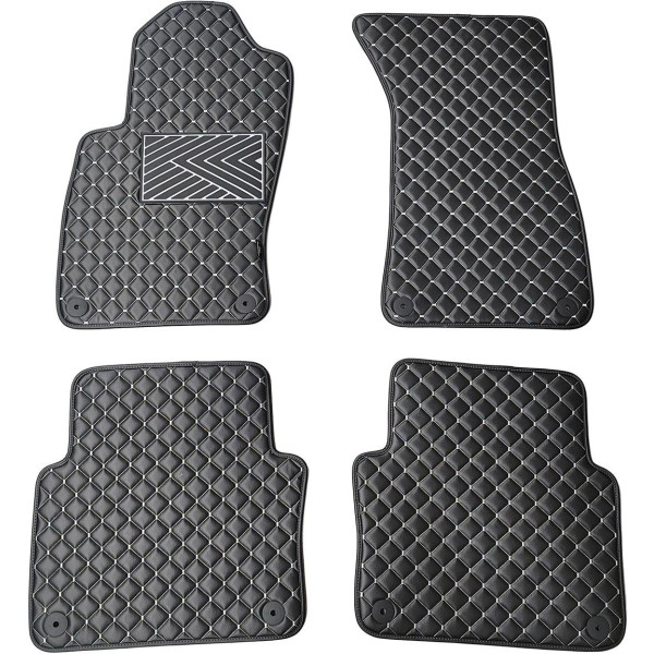 Ekonahast matid QuiltyMats AUDI A8 2002-2009a. (D3) (Must / hallid õmblused)
