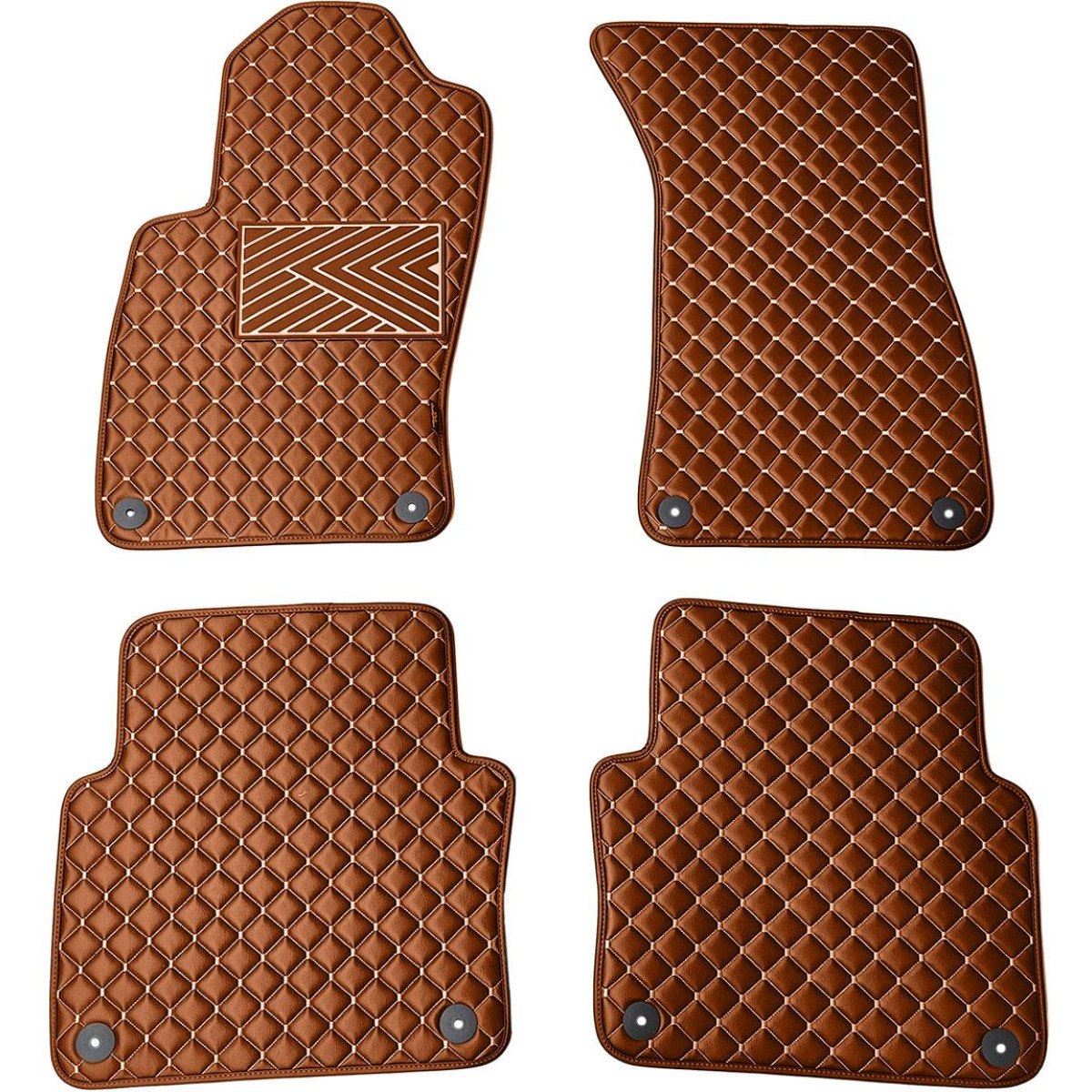 Ekonahast matid QuiltyMats AUDI A8 2002-2009a. (D3) (Pruun / pruunid õmblused)