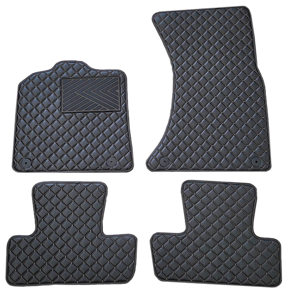 Ekonahast matid QuiltyMats AUDI Q5 2008-2016a. (Must / mustad õmblused)