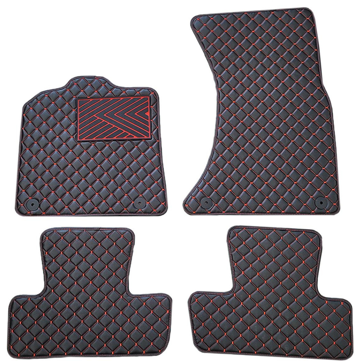 Ekonahast matid QuiltyMats AUDI Q5 2008-2016a. (Must / punased õmblused)