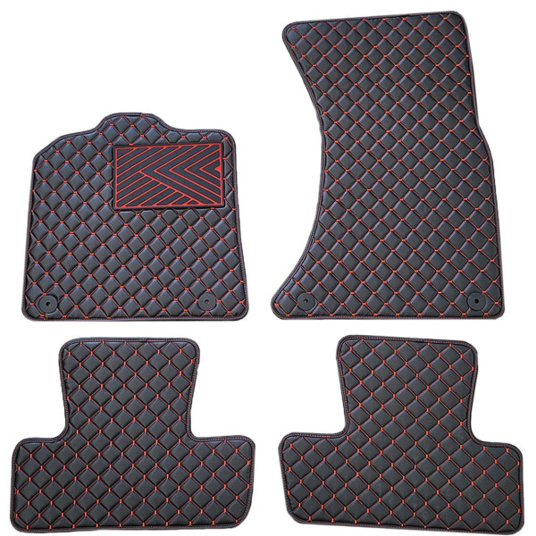 Ekonahast matid QuiltyMats AUDI Q5 2008-2016a. (Must / punased õmblused)