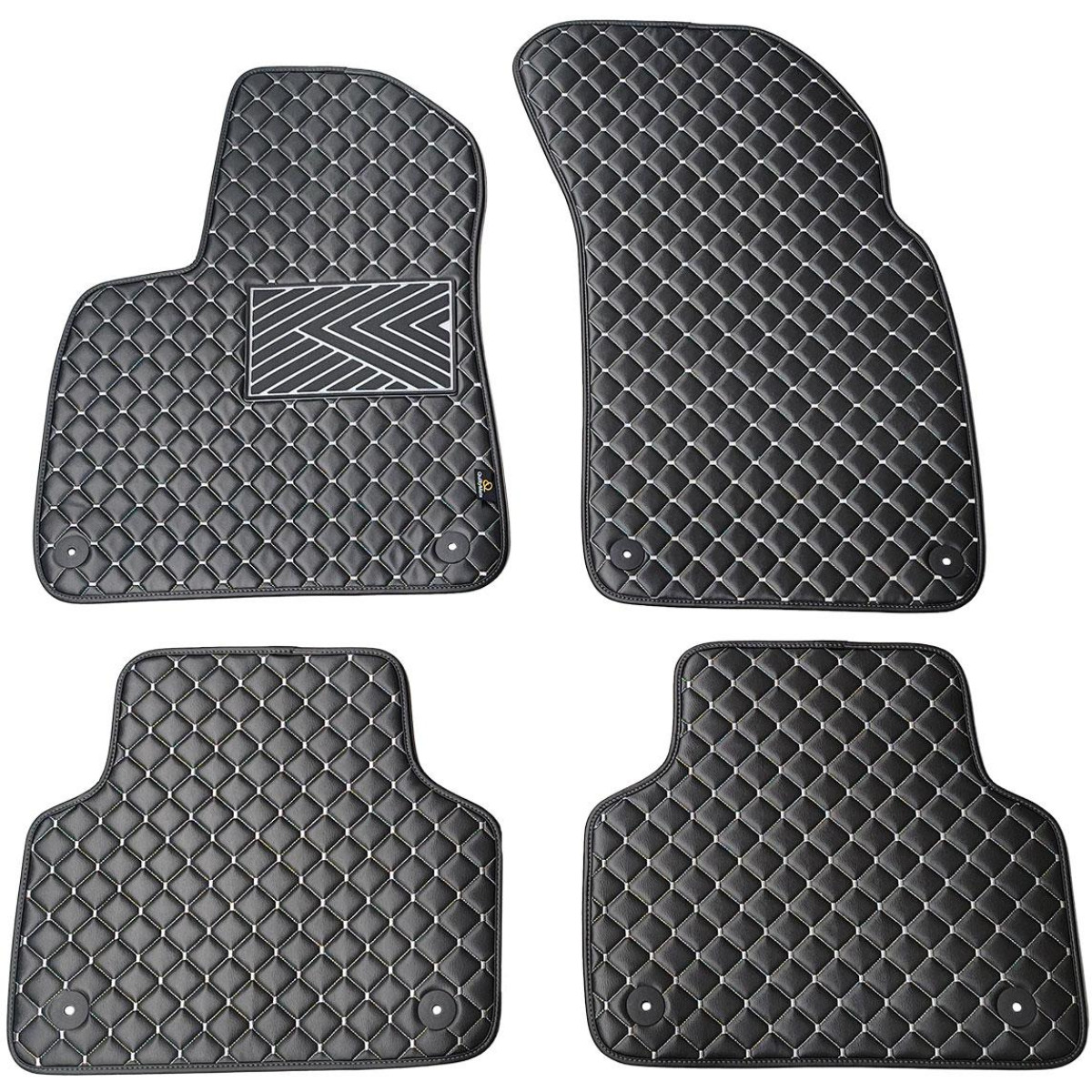 Ekonahast matid QuiltyMats AUDI Q7 alates 2015a. (Must / hallid õmblused)