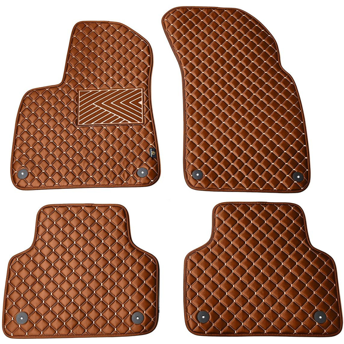 Ekonahast matid QuiltyMats AUDI Q7 alates 2015a. (Pruun / pruunid õmblused)