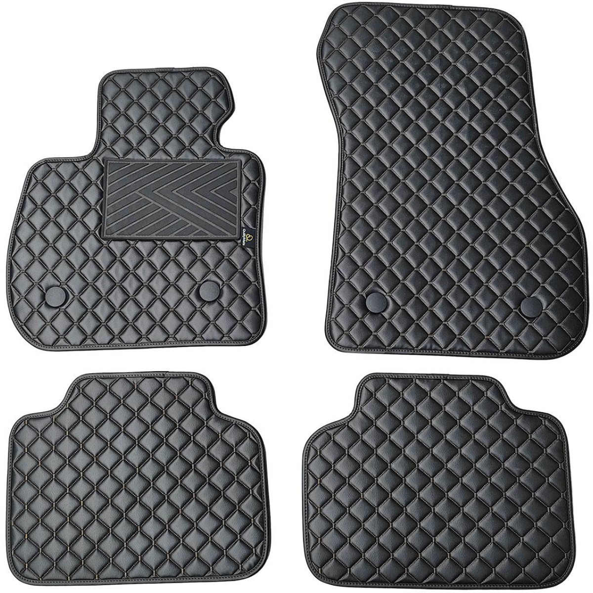 Ekonahast matid QuiltyMats BMW 2 ser. 2014-2021a. (F45) (Must / mustad õmblused)