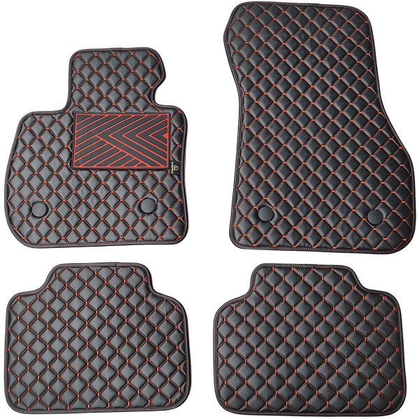 Ekonahast matid QuiltyMats BMW 2 ser. 2014-2021a. (F45) (Must / punased õmblused)