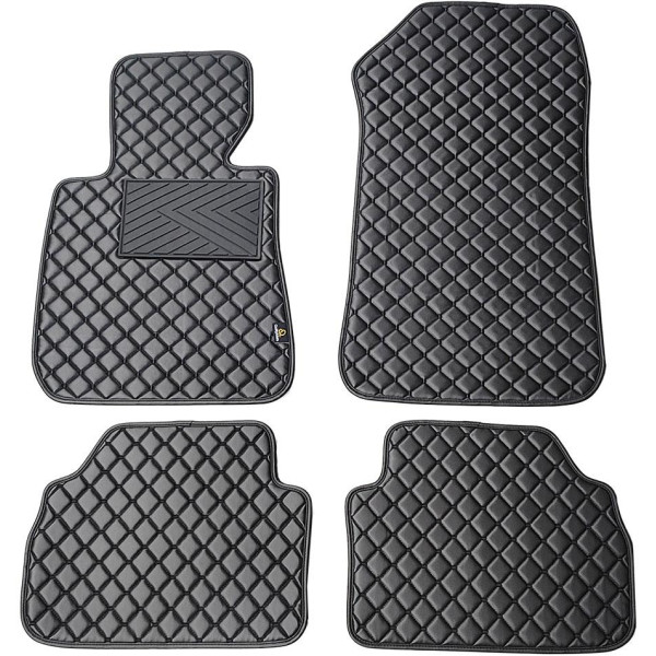 Ekonahast matid QuiltyMats BMW 3 ser. 2005-2012a. (E92 Coupe) (Must / mustad õmblused)